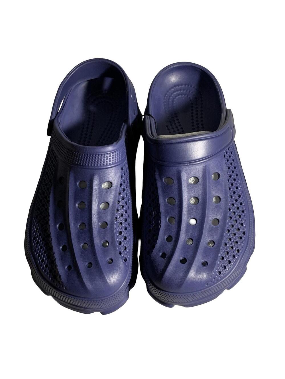 Unbranded Men's Clog Sandals Purple Vent Holes Heel Strap EU 45 NEW